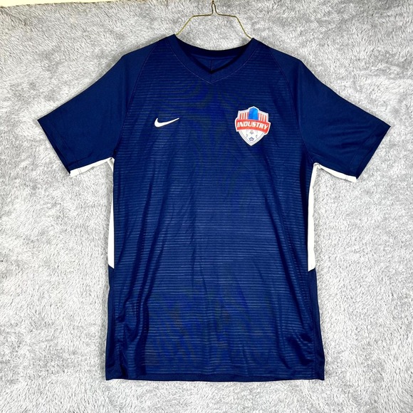 Nike Other - Nike Dri Fit Strike 2 Soccer Jersey Mens Medium Blue Raglan Sleeve Mesh‎ #93